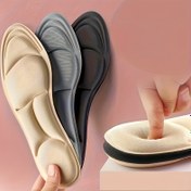 Resim 1 Çift Ergonomik 5D Hafıza Köpüklü Tabanlık - Kokuya Karşı, Nefes Alabilen, Ayak Tabanı Desteği Yastıkları Koşu ve Spor Performansı İçin, Kadınlar İçin Yüksek Topuklu Ayakkabı Aksesuarları İçin İdeal, Rahat Ayak Desteği | Nötr Ayakkabı Uyum | Yastıklı Destek 