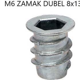 Resim Metal Dübel Mobilya Bağlantı Zamak Vida Yuvası M8 10 X15 10 Adet 