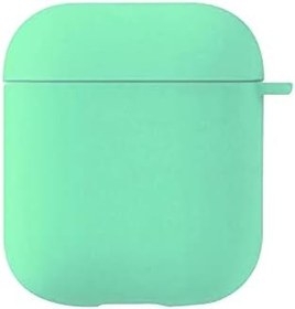 Resim Microsonic Apple AirPods 1. Nesil / 2. Nesil için Kılıf Liquid Silicone Lansman Mint Yeşili [AirPods 1/2 ile Uyumlu Kılıf - Mint] 