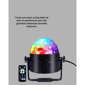 Resim Kaia Life Ses Duyarlı Mini Disko Küre Lamba 