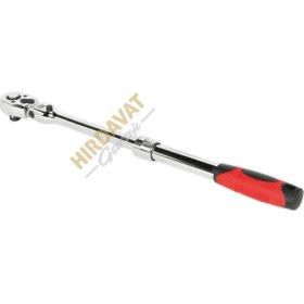 Resim Hırdavat Garajı 1/2 Mafsallı Uzatmalı Oynar Başlıklı Cırcır Kolu Profesyonel 