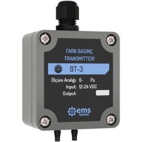 Resim Ems Bt-305 ,24vdc 0..10kpa 0..10v Fark Basınç Sensör 