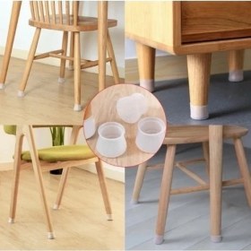 Resim Masa ve Sandalye Ayak Koruyucu Silikon 12 Adet 