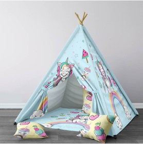 Resim instababyrooms Çocuk Oyun Çadırı Unicorn Dijital Baskılı 