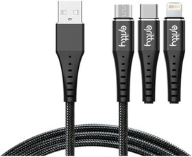 Resim Gritty Siyah Micro Usb 2.4a 200 cm (siyah) 