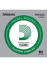 Resim D'addario Nw022 Nickel Wound Elektro/akustik Gitar Tek Teli - .02 