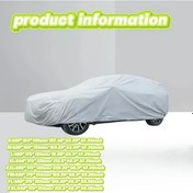 Resim Globalbloom Universal Eva Malzeme Araç Örtüsü L:188.98x68.9x47.24inch Toz Kar Güneş Çizilmeye Dayanıklı Tüm Araçlar İçin 