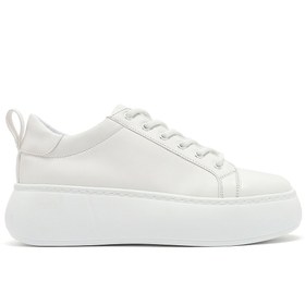 Resim Derimod Kadın Beyaz Bağcıklı Kalın Tabanlı Sneaker 25SFE210818 