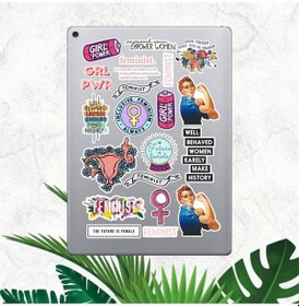 Resim Feminizm Sticker Seti Laptop Ajanda Pc Tablet Telefon Defter Etiket Bullet Journal Diğer 
