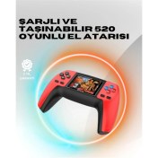 Resim P5 Mini Retro Oyun Konsolu – Takçalıştır, 520 Hazır Oyun, Portatif Kullanım 