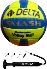Resim Delta Smash El Dikişli 5 Numara Voleybol Topu + Çift Yönlü Çok Fonksiyonel Top Pompası Seti 