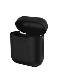 Resim Apple Uyumlu AirPods Zore Standart Silikon Kılıf Siyah 