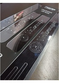 Resim Volkswagen Bora Uyumlu Kapı Eşiği + Kapı Koruyucu 
