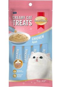 Resim Smartheart Tavuklu Krema Kedi Ödülü 4 x 15 G 