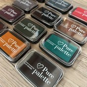 Resim 1 Adet Vintage Katı Renkler Büyük Mürekkep Pedi - 12 Canlı Renk, Kauçuk Damgalar için Toksik Olmayan Güvenli, Scrapbooking, Kağıt ve Kumaş El Sanatları İçin - Yüksek Kaliteli Kendin Yap Sanat Malzemeleri, Mürekkep Ped 