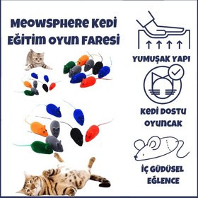 Resim MeowSphere Kedi Eğitim Oyun Faresi 