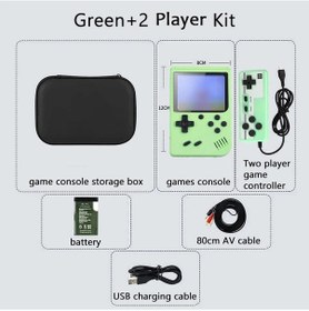 Resim Dahili 500+ Klasik Oyunlar 5 İnç Arcade Retro Konsol Oyun Konsolu Game Boy Green 