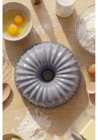 Resim Emsan Stone Döküm Kek Kalıbı Gri 23 Cm Antrasit 