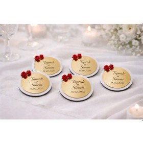 Resim Magnet Altın Pleksi Şık Ve Modern No 067 