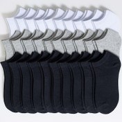 Resim 10 adet Unisex Ayak Bileği Çorabı - Nefes Alabilen, Hafif, Koku Tutmayan, Teri Emici, Düz Renkli (Beyaz, Siyah, Gri, Bej, Deniz Mavisi) - Günlük Kıyafet, Tatiller ve Özel Günler için Mükemmel, Sevimli Çoraplar, Her Gün Çorap Malzemesi, Minimalist Çorap Tasarımı, Nefes Alabilen Çorap Malzemesi, Teri Tutmayan 