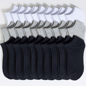 Resim 10 adet Unisex Ayak Bileği Çorabı - Nefes Alabilen, Hafif, Koku Tutmayan, Teri Emici, Düz Renkli (Beyaz, Siyah, Gri, Bej, Deniz Mavisi) - Günlük Kıyafet, Tatiller ve Özel Günler için Mükemmel, Sevimli Çoraplar, Her Gün Çorap Malzemesi, Minimalist Çorap Tasarımı, Nefes Alabilen Çorap Malzemesi, Teri Tutmayan 