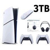Resim Sony Playstation 5 Slim Digital 3 TB YD + 2 Kol + Pulse 3D Kulaklık + Kumanda 