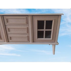 Resim Bengimobilya Tv Sehpası Windovs Model Pencere Ahşap Kayın Avangart Torna Ayak (483190672) 