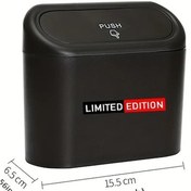 Resim Hightower Siyah Kapaklı Kompakt Araç Çöp Kutusu Toyota Lexus Nissan Hyundai Kıa 