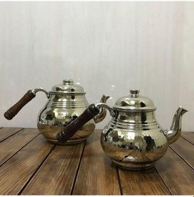 Resim Dövme Bakır Çaydanlık Orta Boy, B1505260 Gümüş 