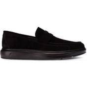 Resim Deery Hakiki Süet Siyah Comfort Erkek Loafer Siyah 