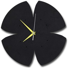 Resim Jumeax Lisburn Siyah Mermer Duvar Saati Mat Siyah 