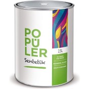 Resim Polisan Siyah 2,5 Kg Popüler Sentetik Metal Boyası (44B00001010) 