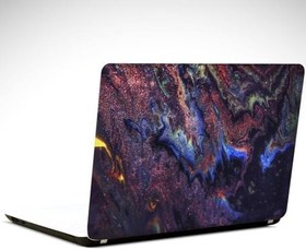 Resim Mor Soyut Laptop Sticker 12 İnch (29X24CM) 