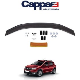 Resim Cappafe Dacia Sandero Ön Kaput Koruyucu Rüzgarlık 4Mm 2012-2020 