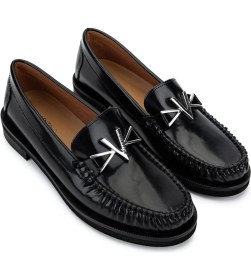 Resim Mario Valentino Kadın Hakiki Deri Siyah Loafer Ayakkabı 1040 91D2555 Bn Ayk SK25-26 Black 