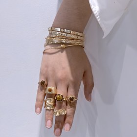 Resim 6 adet Yüzük/7 adet Bileklik Kadın Takı Seti Bohemian Sonbahar ve Kış Denizkızı Kaplan Göz Taş Yüzük Seti Geniş Yüz Bileklik Seti Günlük Tarih Tatil Hediye Parti Sevgililer Günü Renk Farklılıkları Olabilir, Kadınlar için Takı, Kadınlar için Kolye, Kadınlar için Küpe, Kadınlar için Takı Seti, Kadınlar Aksesuarları 