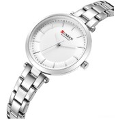 Resim Yunboo Curren Kadın Kol Saati 9054 - Klasik Tasarım, Kuvars Cam, 30m Su Geçirmez, Quartz Hareket, Beyaz Kasa Ve Kordon Çok Renkli 