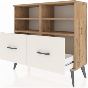 Resim Arges Şifonyer 4 Raflı 2 Çekmeceli 88x30x80 Çam-çam/aytaşı Çam/aytaşı 