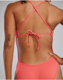 Resim Tyr Durafast Elite Kız Çocuk Cutoutfit Yüzücü Mayo Narçiçeği 