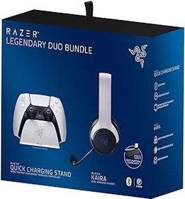 Resim Razer Legendary Bundle Kaira Kablosuz Kulaklık ve PS5 Dualsense Şarj İstasyonu RZ82-03980100-B3M1 