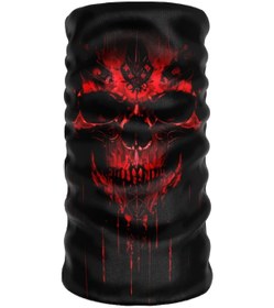 Resim Bebo Store 200624-6 Extreme Spor Motorsiklet Özel Desenli Buff Boyunluk Bandana Balaklava Kırmızı - Siyah 