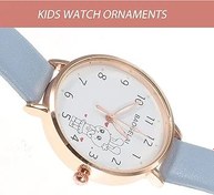 Resim Hemobllo 1set Sevimli Çizgi Film Tavşan Desenli Saat Dekoratif Bileklik Ile Öğrenciler Için Rahat Ve Hafif Tasarım Çocukların Zamanı Kolayca Okumasına Yardımcı 