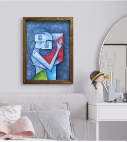 Resim Bk Gift Yatak Odası Konseptli Doğal Masif Ahşap Çerçeveli Tablo-7 (551113158) 