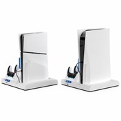 Resim ipega İpega PS5 Slim Dijital/PS5 Slim Disk Multifonksiyonel Şarjlı,Soğutucu Fanlı,VR Standlı Cd Raf Stand 