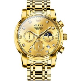 Resim Sones Curren Takvim Çelik Kayışlı İş Kuvars Erkek Saati Beyaz Yeşil 