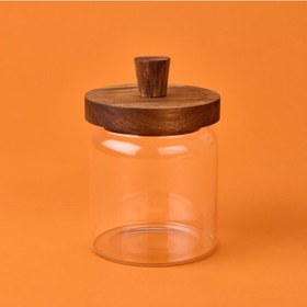 Resim Mien Bambu Kapaklı Cam Kavanoz - Açık Kahverengi / Şeffaf - 450 Ml Açık Kahverengi / Şeffaf 
