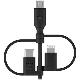 Resim Belkin Evrensel Kablo 3'ü 1 Arada Usb-c, Lightning, Micro-usb Şa 