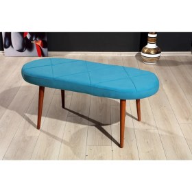 Resim Mymassa Soho Bench Sandalye - 11 Renk - Ahşap Ayak 