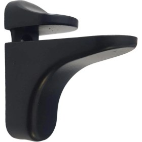 Resim Badem10 Pelikan Etajer Cam Tutucu Ahşap Raf Tutucu Cam Etejeri Metal Vidalı Siyah (4 Adet) 