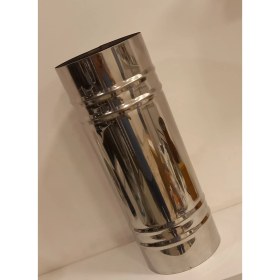 Resim Renuzu Soba Borusu Çap 13 cm Derinlik 65 cm Paslanmaz Krom Çelik 430 